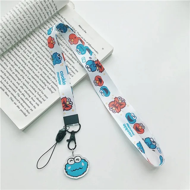 Cardcaptor Сакура Тоторо Единорог Улица Сезам шаблон телефон ремешок на шею для камеры ID карты повесить веревку брелок - Цвет: 9