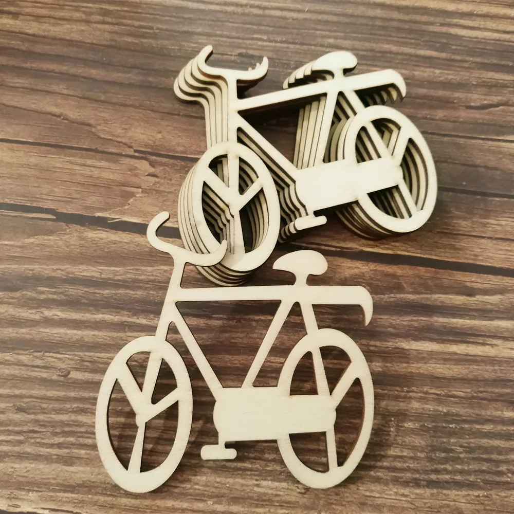 10 шт. простые деревянные фигурки для велосипеда сделай сам современные украшения