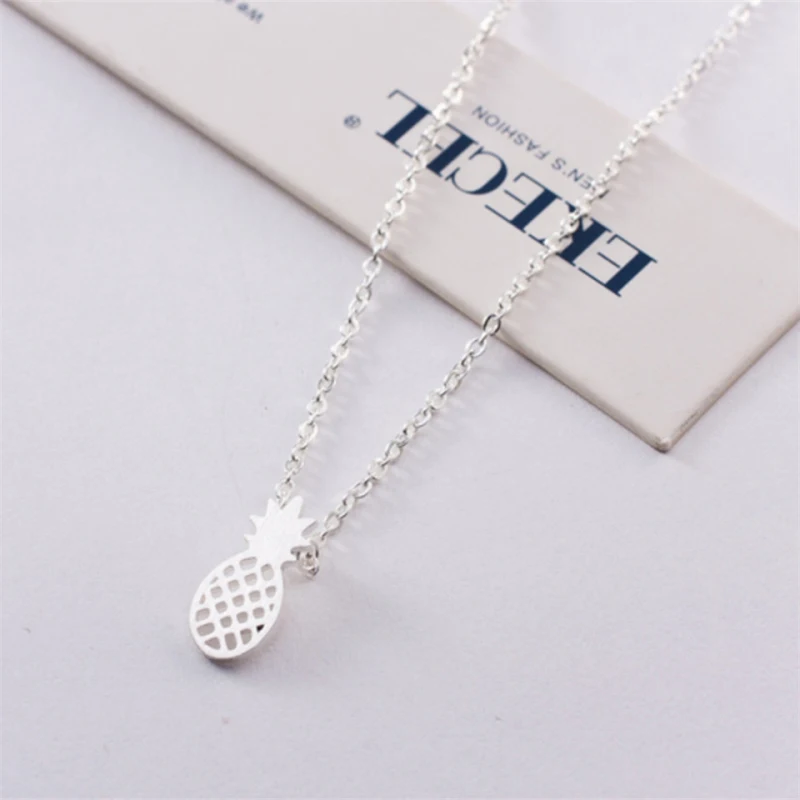 Bijoux роковой золото Цвет ананас Цепочки и ожерелья подвеска Нержавеющая сталь