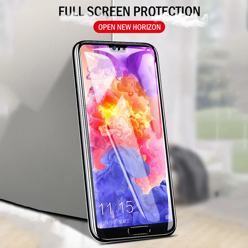 Полное покрытие 6D для Huawei Honor 7X 8X протектор экрана на Защитное стекло P20 Pro Mate 10 20 9