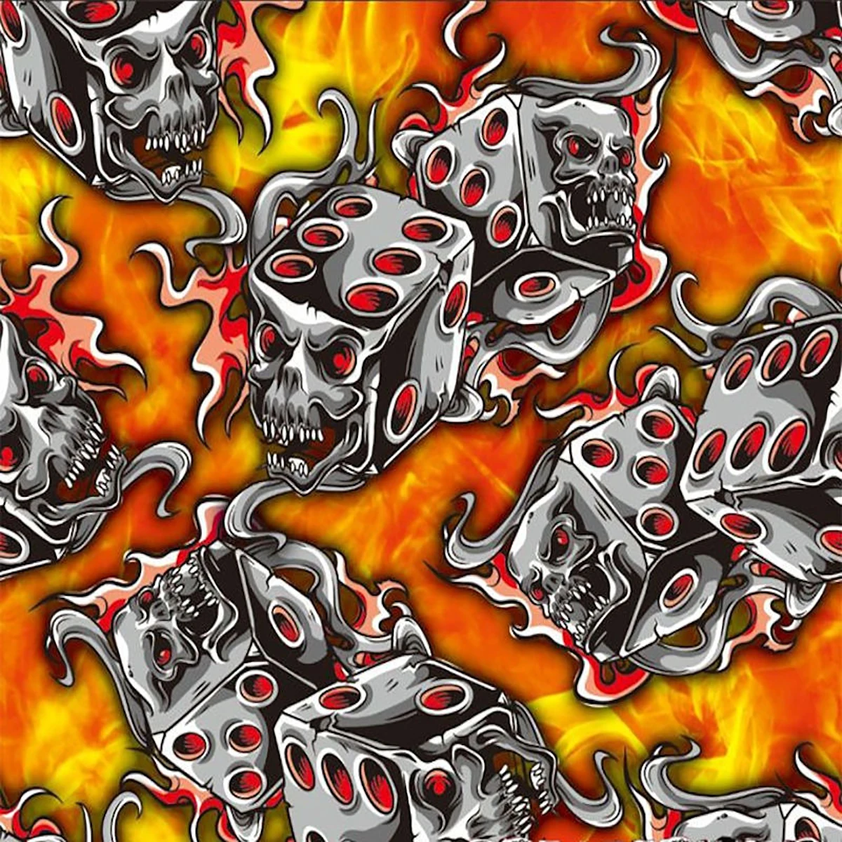 

Гидрографическая пленка для переноса воды с пылающими кубиками