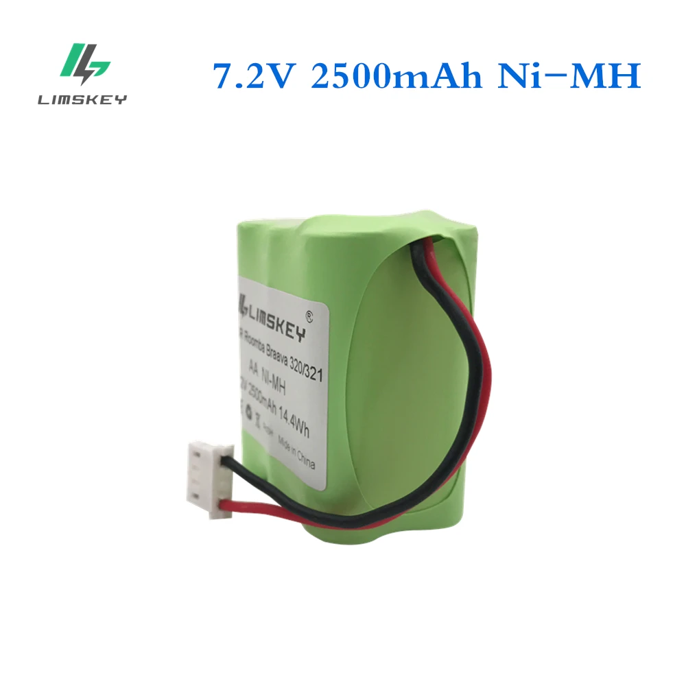 Ni MH аккумулятор Limskey 7 2 В 2500 мА/ч для iRobot Braava 320 321 мятного пылесоса 4200 4205 4408927