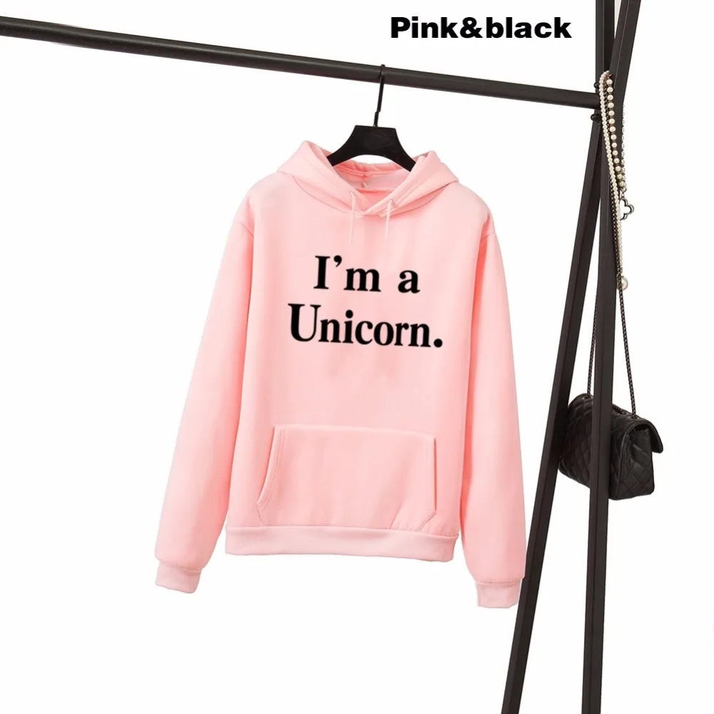 Женский свитшот с длинным рукавом I'm A Unicorn Осенний Повседневный пуловер