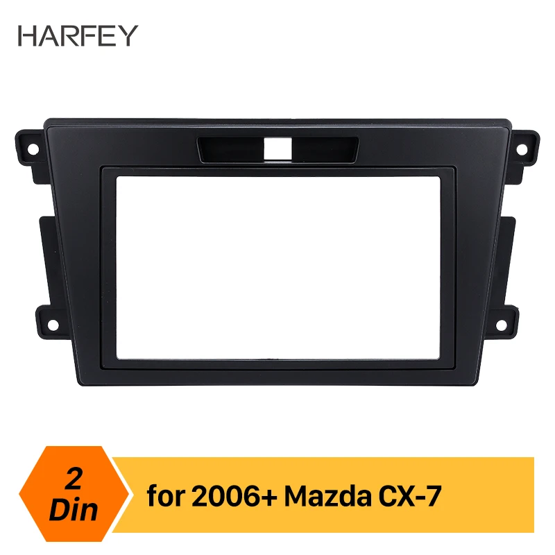 Комплект отделки автомобильной радиопанели Harfey 2 DIN для Mazda 2006 2007 2017 годов выпуска