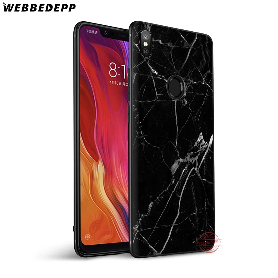 WEBBEDEPP гранитный скраб мраморный камень Мягкий силиконовый чехол для Xiaomi Mi 6 8 9 SE MAX