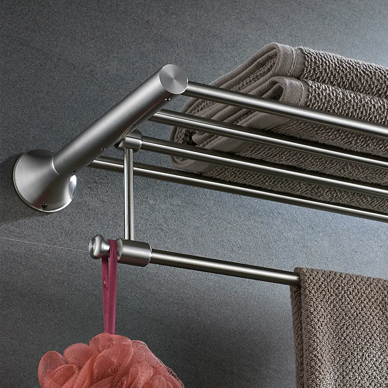 Bathroom Hardware Set Activity Towel Bar Stainless Steel Toilet Paper Holder Soap Dish Wall Brush brushed Nickel | Обустройство дома