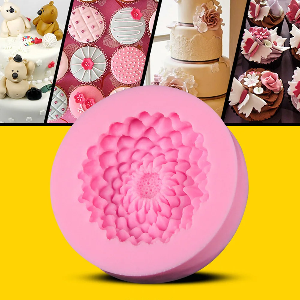 1 шт. цветы лотоса Форма торт формы силиконовые шоколад 3d помады украшения торта