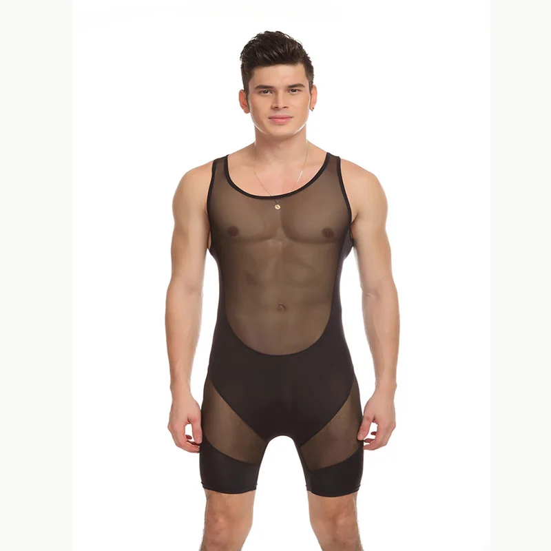 Мужская спортивная одежда сексуальный дышащий купальный костюм однотонный