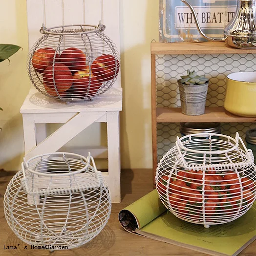 Плетеная вручную металлическая корзина для яиц оптом|wire egg basket|egg basketwholesale baskets |