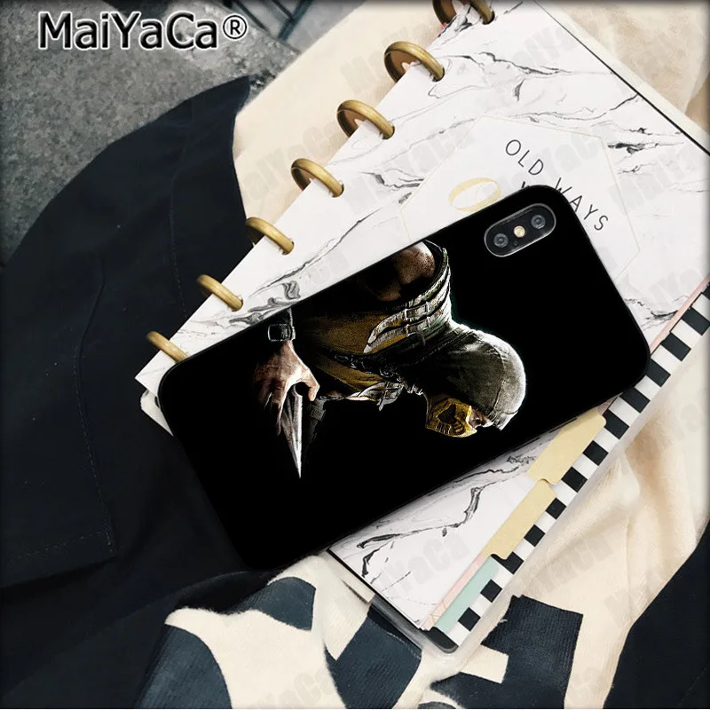 MaiYaCa Mortal Kombat черный ТПУ чехол для телефона Apple iphone 11 pro 8 7 66S Plus X XS MAX 5S SE XR