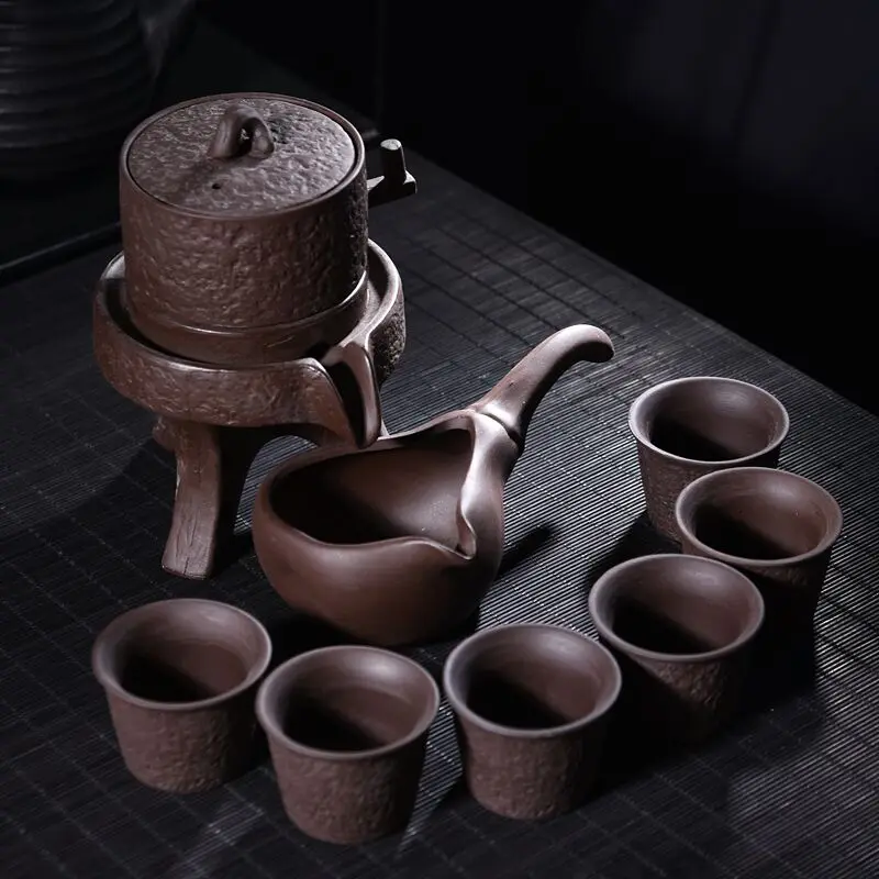 OUSSIRRO Celadon каменная мельница изысканный Керамический Китайский Чайный набор кунг