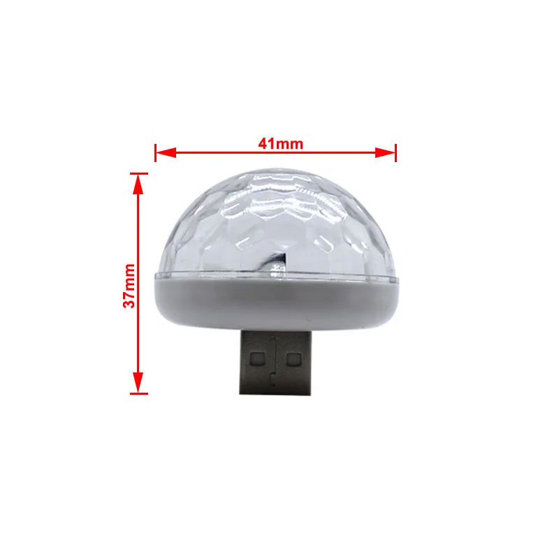 Автомобиль USB DJ лампа Красочные RGB атмосферные огни магический шар эффект лампы для телефона диско сценическая Домашняя вечеринка, праздник KTV клуб бар