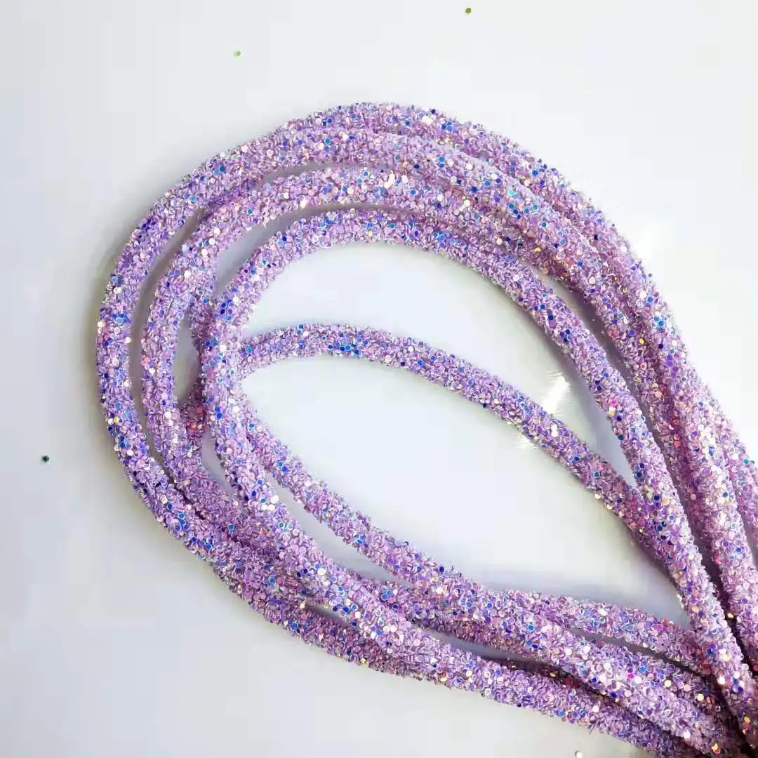 Light Purple 3 метра блестки, блестящая нить для обуви, заколки для волос, сумки, колпачки, блестки для рукоделия, аксессуары для украшения - Цвет: Light Purple
