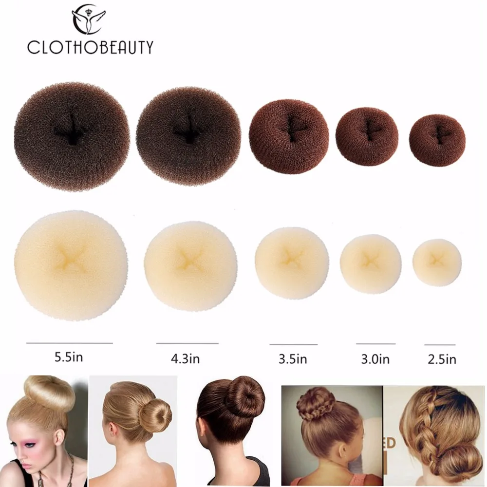 Clotobeauty 1 шт. булочки для волос пончик производитель женские шиньон Кольцо Стиль