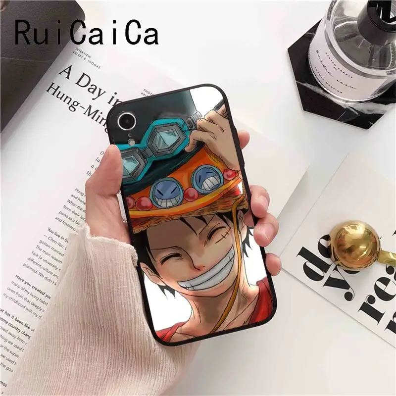 Ruicaica японский аниме коллаж одна деталь Луффи Новинка чехол для телефона Fundas iphone 8