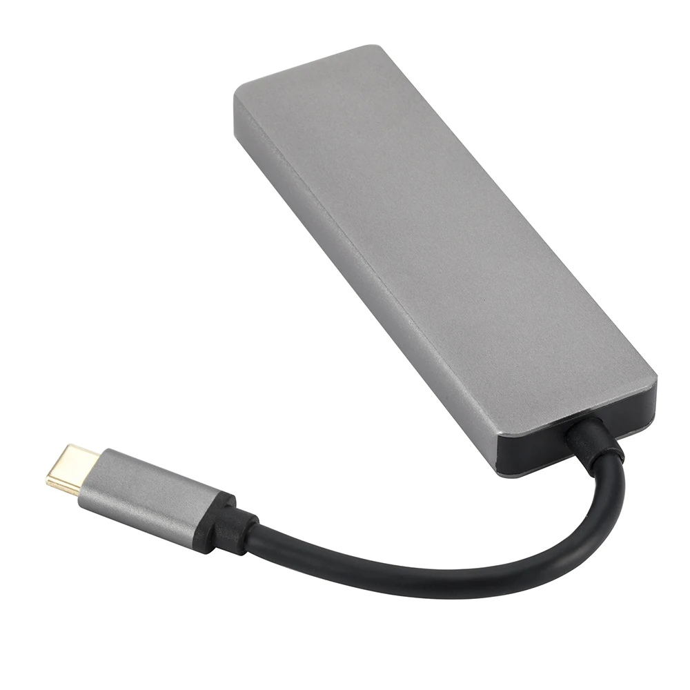 Новый универсальный Тип-C до 2 Порты и разъёмы USB3.0 концентратора + HDTV SD/TF Card Reader Combo
