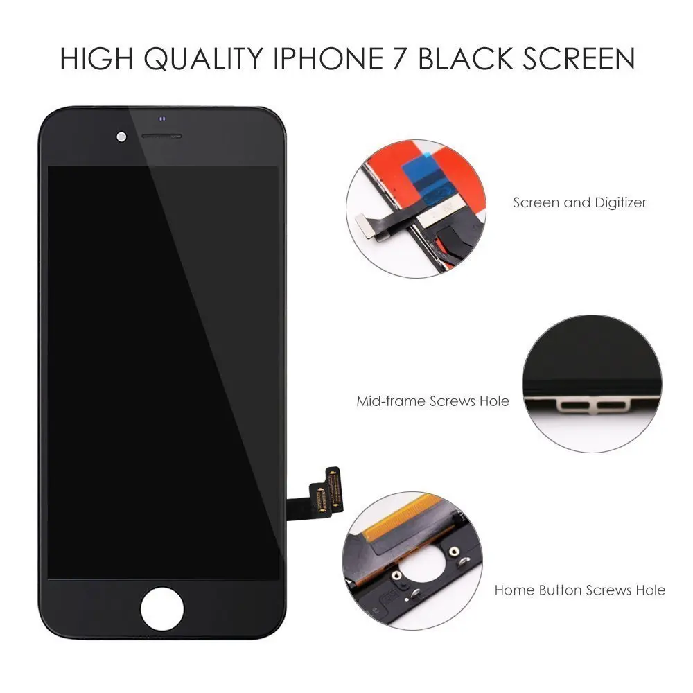 ЖК дисплей для iPhone 7 7G с 3D сенсорным экраном дигитайзер сборка Замена отличное