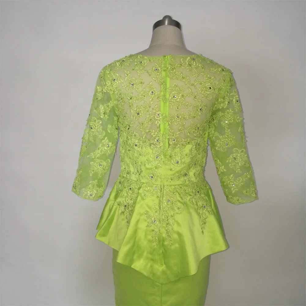 JIERUIZE robe de soiree зеленые кружевные вечерние платья Русалочки с аппликацией Длинные