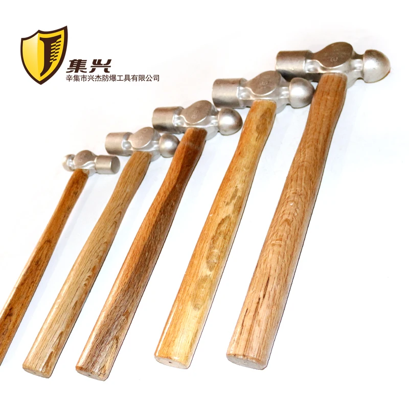 

1 lb,1.5 lb,304 stainless steel round head hammer, antimagnetic round head hammer, household wooden handle hammer