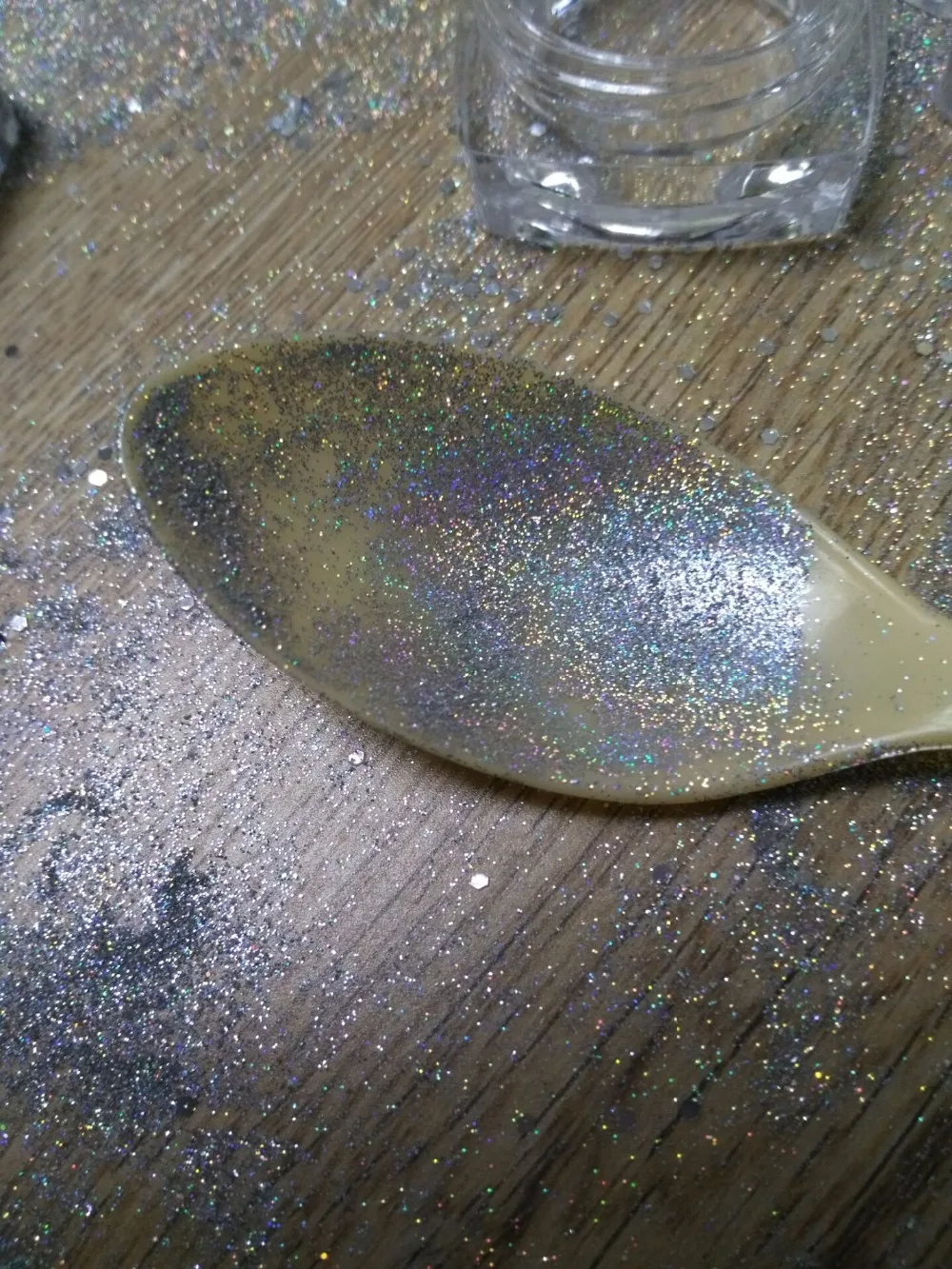 Серебряная голографическая пудра с эффектом русалки для дизайна ногтей