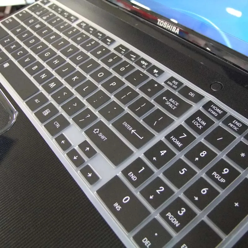 Силиконовая накладка на клавиатуру для ноутбука Toshiba Satellite C55D B5102 C850 C855 C870 C875 L850 L855