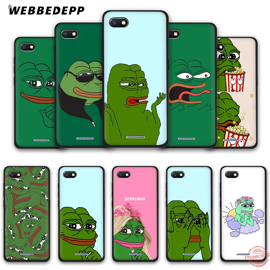 WEBBEDEPP лягушка meme pepe мягкий чехол для телефона для Redmi Note 8 7 6 5 Pro 4A 5A 6A 4X5 Plus S2 Go чехол s