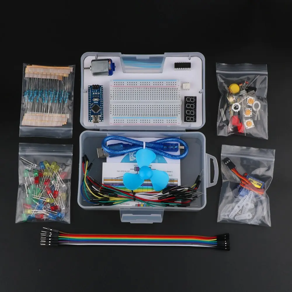 Keywish для Arduino Nano Project Super Starter Kit с подробным руководством R3 Mega 2560|kit kits|kit for arduino r3kit |