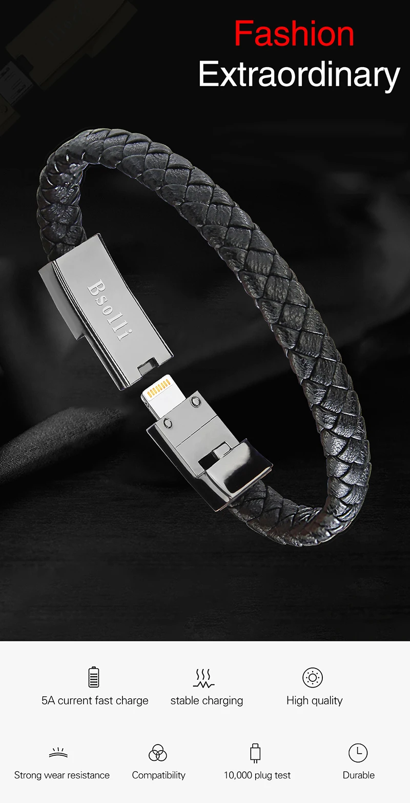 Спортивные заряжатель USB браслета телефонный кабель линии передачи данных адаптер быстрая зарядка, кабели для iPhone Apple iPhone X XS MAX XR 8 7 6 5 6 S PLus