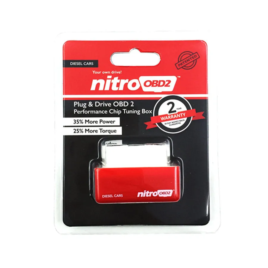 NitroOBD2 Diesel NitroOBD2/EcoOBD2 Plug and Drive OBD2 чип тюнинг коробка для бензина/дизельных автомобилей - Цвет: NitroOBD2 Diesel