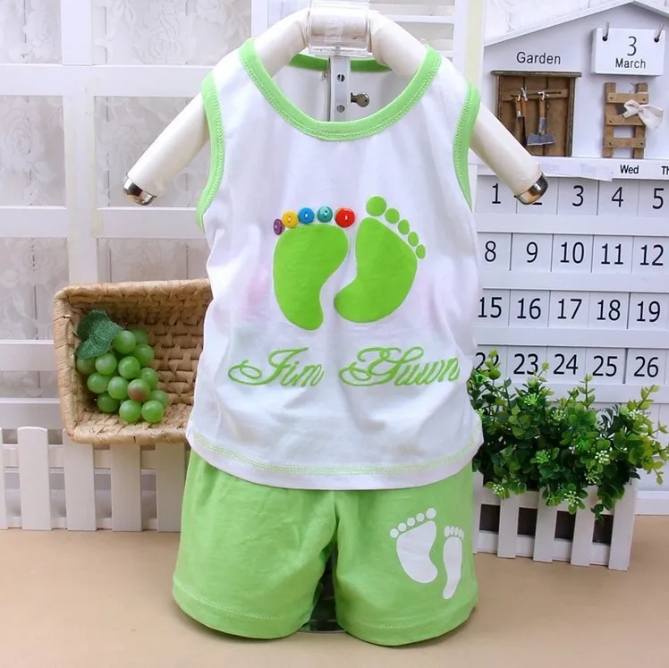 Комплект детской одежды повседневные Костюмы для мальчиков и девочек летний