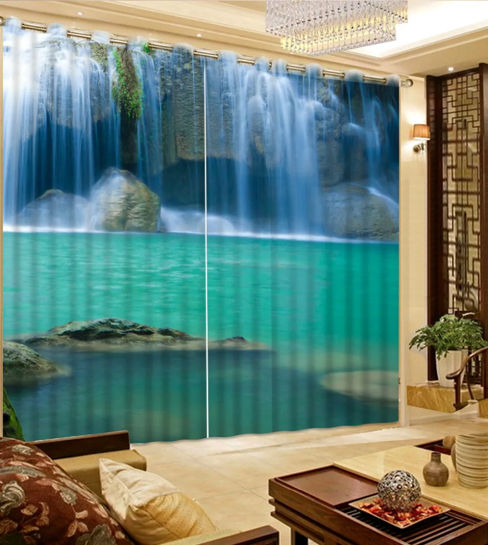 Настроить 3d Шторы &quotВодопад&quot плотные шторы для любой комнаты окна