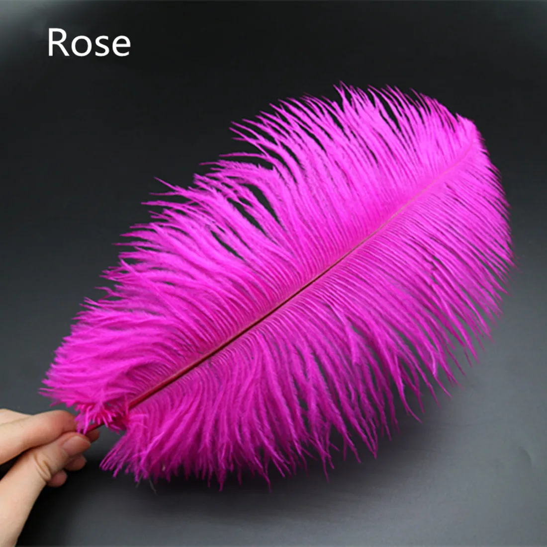 rose Шт 35-40 см красивые дешевые цветные страусиные перья Diy ювелирные аксессуары Свадебные украшения Плюм страуса - Цвет: rose