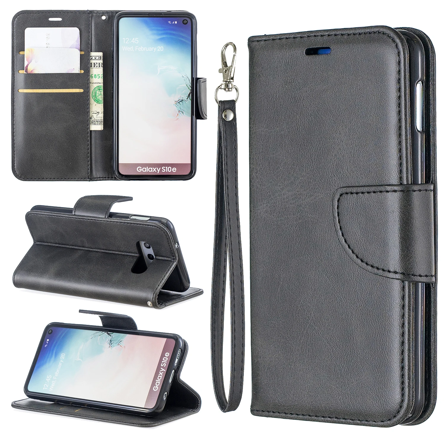 Чехол бумажник Etui Coque чехол для Samsung Galaxy S7 S8 S9 S10 Plus Edge S10E с откидной крышкой