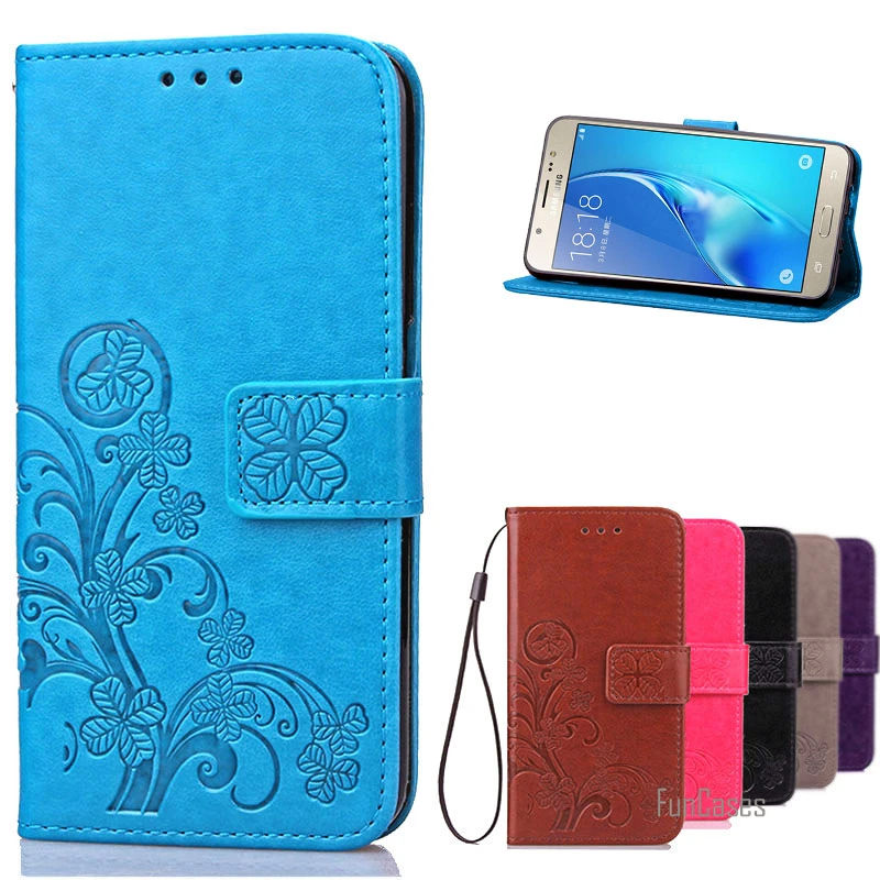 Кожаный чехол для samsung J7 2016 Роскошный Ретро кошелек с откидной крышкой и