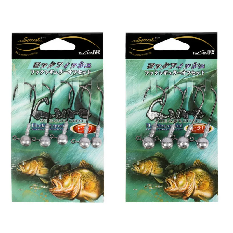 

Tsurinoya 35pcs/3.5g 4pcs/5g Jig Head Fishing Lures High Carbon Steel Fishing Hook For Fack Lure Leurre Souple Silicone Bait