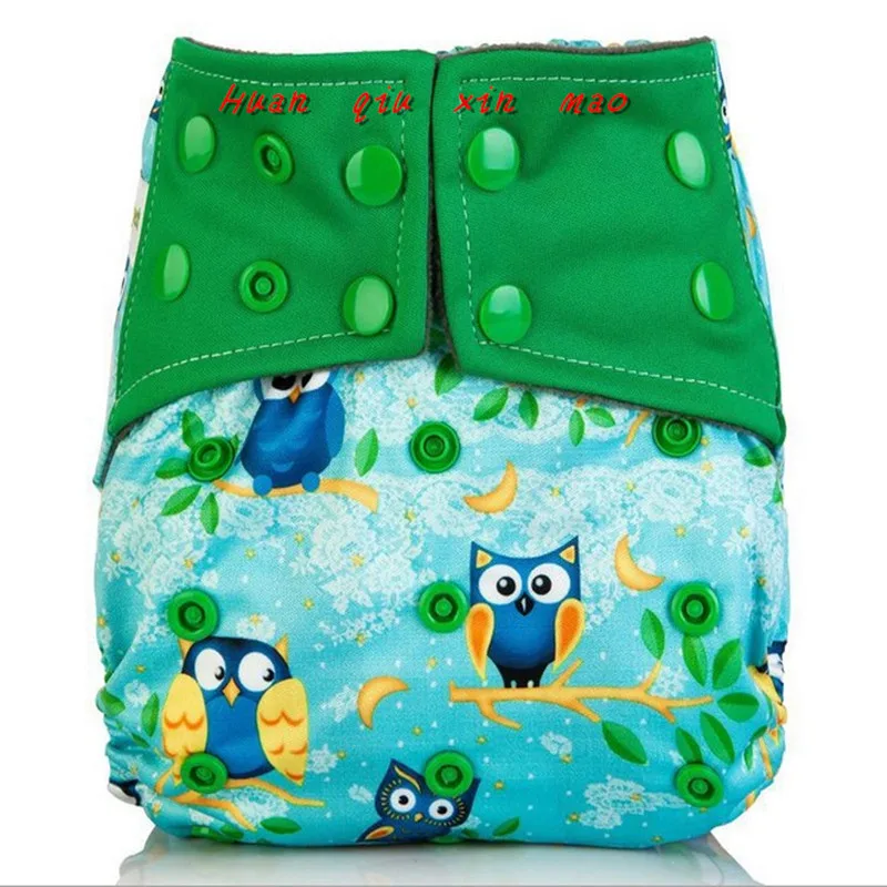 Детские подгузники из бамбука и угля стираемые тканевые многоразовые для