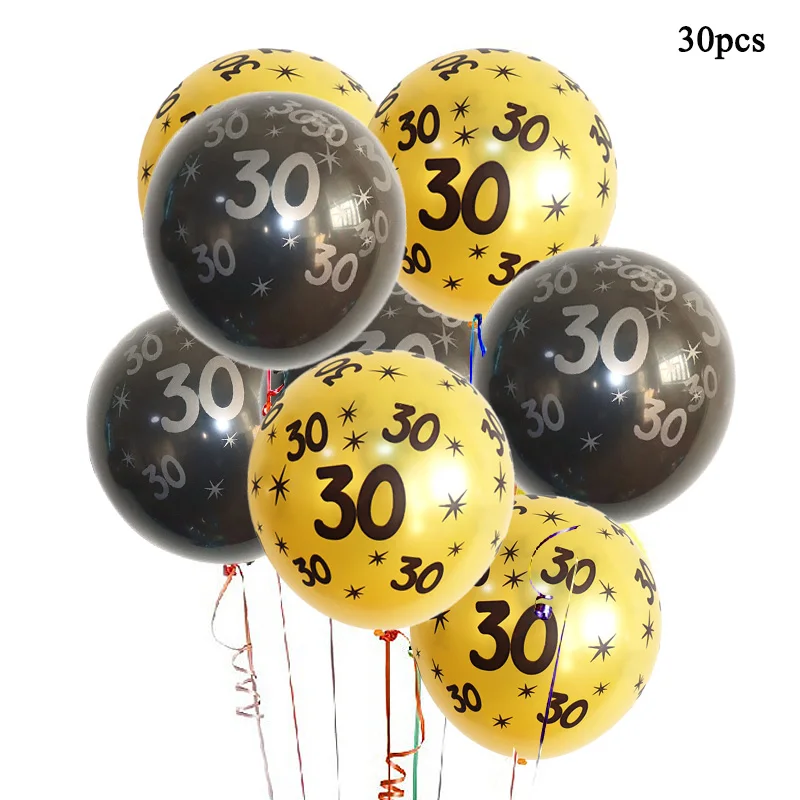 NASTASIA 1 Набор 30th/40th День рождения воздушные шары из алюминиевой фольги 40-дюймовая