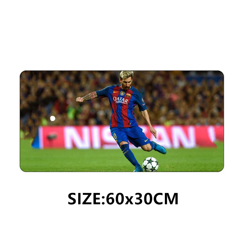 SIANCS большой коврик для мыши, 60X30 см, XL, игровой коврик для игры в футбол, коврик для мыши с клавиатурой, Cristiano Ronaldo Lionel Messi, детский футбольный коврик - Цвет: C