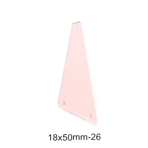 P26-18x50mm 50 шт. хрустальные зеркальные lt фиолетовые пришивные стразы неправильной формы акриловые зеркальные пришивные стразы lt фиолетовые Пришивные для одежды B3604 - Цвет: P26-18x50mm