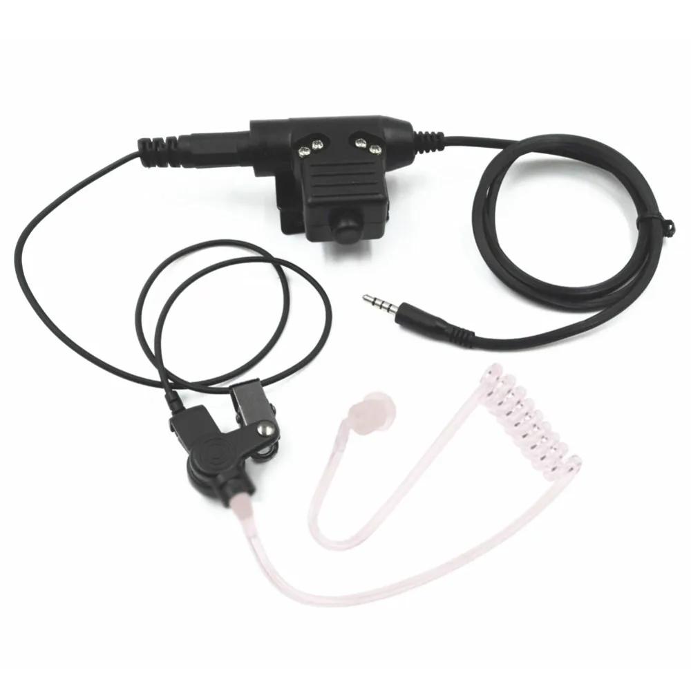 Тайная Акустическая трубка NATO штекер наушник гарнитура U94 PTT микрофон для samsung huawei iphone 6 6S xiaomi наушники