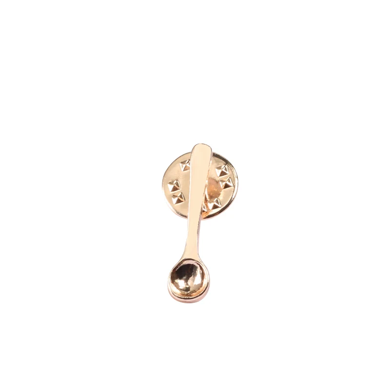 rosegold Булавки для повара, для женщин, золото, розовое золото, серебро, броши, ложка, значок, металлический значок, пальто, шляпа, сумка, аксессуары, детское ювелирное изделие, подарок для повара - Окраска металла: rosegold