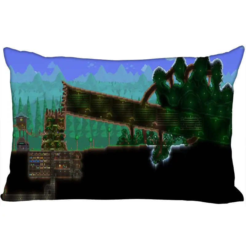 Pillow Case Пользовательские Terraria Новое поступление прямоугольные аниме Наволочки на молнии Пользовательские наволочки Свадебный Декоративный Рождественский подарок - Цвет: Pillow Case
