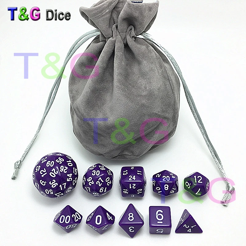 Оптовая продажа 10 шт./пакет T & G Высокое качество d4 d6 d8 2xd10 d12 d20 d24 d30 d60 набор