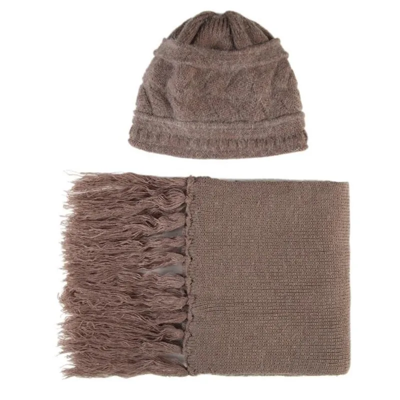 Трикотажная шерстяная шапка для женщин среднего возраста|Женские шарфы| |