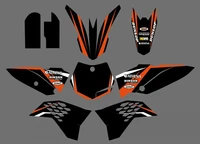 0532 new style power orange blackteam graphics backgrounds decals stickers kits for sx65 2009 2010 2011 2012