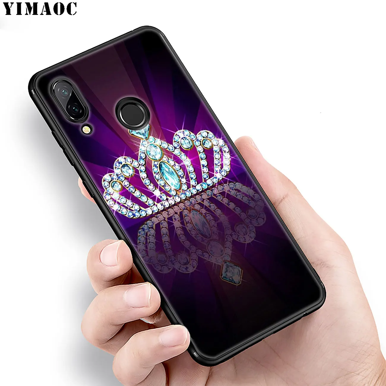 Мягкий силиконовый чехол YIMAOC PRINCESS Queen boss crown king для Huawei Honor 20 Pro 8C 8X 8 9 9X 10 Lite 7X 7A