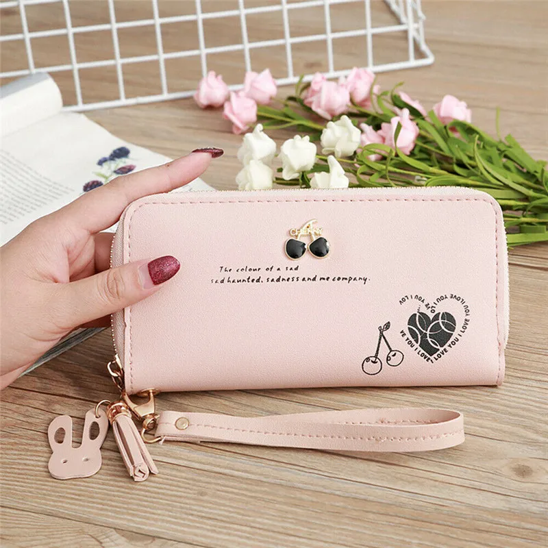 Новый женский кошелек модный кожаный клатч Длинный большой держатель для карт