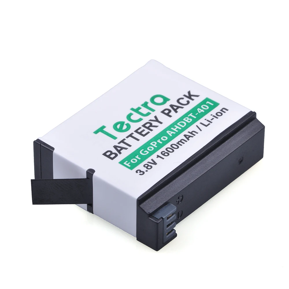 Tectra 3 8 V/1600 mAh AHDBT 401 AHDBT401 литий ионный аккумулятор для экшн камер GoPro HERO4 GoPro4 AHBBP