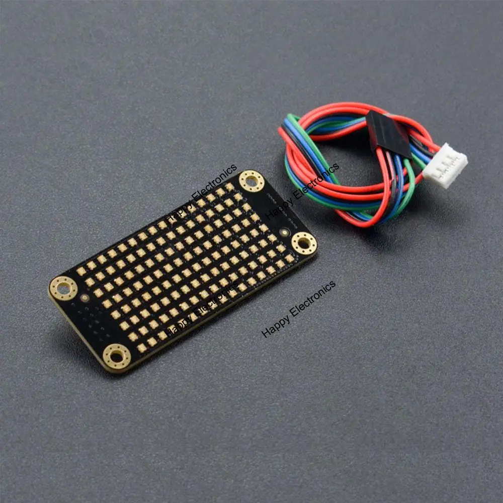 Светодиодный экран матрица DFRobot Gravity I2C 8x16 RGB IIC/I2C 7 цветов цифры символы прокрутка