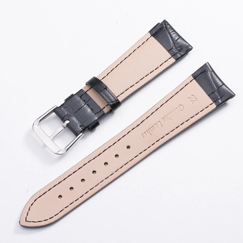 Ремешок кварцевый для часов Omega Mido Seiko аксессуары из воловьей кожи наручных 14 16 18 19